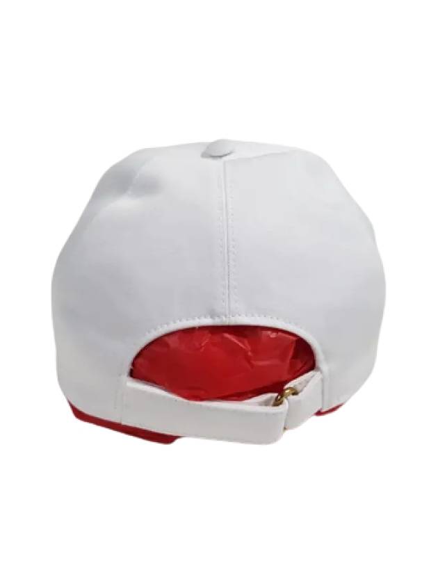 Embroidered Logo Ball Cap White - GUCCI - BALAAN 5