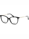 Glasses frame MM5008F 001 black horn rim Asian fit - MAX MARA - BALAAN 7