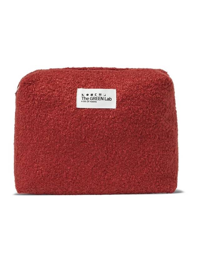 Bucle Wool Pouch Eco Bag Set Coral Red - THE GREEN LAB - BALAAN 9