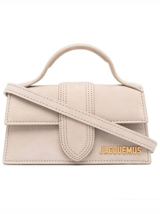 Le Bambino Mini Cross Tote Bag Dark Beige - JACQUEMUS - BALAAN.