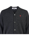 Heart Waffen Cardigan AX N080 051 2 GRAY - COMME DES GARCONS - BALAAN 4