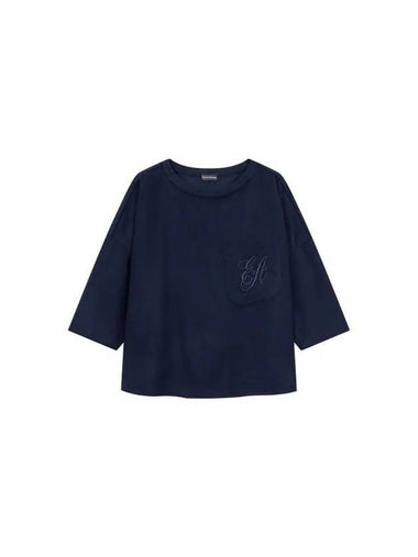 Women s Cashmere Wool Blouse Navy 271662 - EMPORIO ARMANI - BALAAN 1