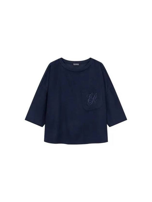 Women s Cashmere Wool Blouse Navy 271662 - EMPORIO ARMANI - BALAAN 1