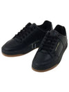 SL 61 Logo Signature Leather Low Top Sneakers Black - SAINT LAURENT - BALAAN 2