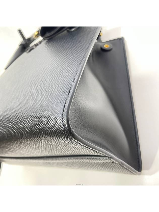 1BA155 Saffiano Monochrome Shoulder Bag - PRADA - BALAAN 5