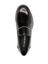 Stitch Detail Leather Loafers Black - ALEXANDER MCQUEEN - BALAAN 2