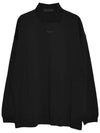 Essential  Pique Long Sleeve Polo Shirt Black - FEAR OF GOD - BALAAN 3