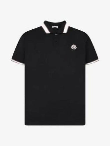 8A00018 89A16 999 Logo Patch Polo Shirt 1339828 - MONCLER - BALAAN 1