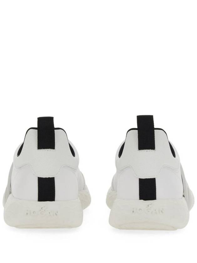 H Logo Side Rubber Grosgrain Low Top Sneakers White - HOGAN - BALAAN 4