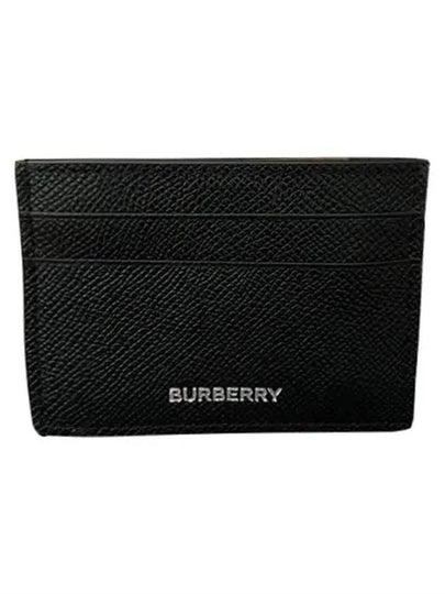 Grainy Leather Card Wallet Black - BURBERRY - BALAAN 2