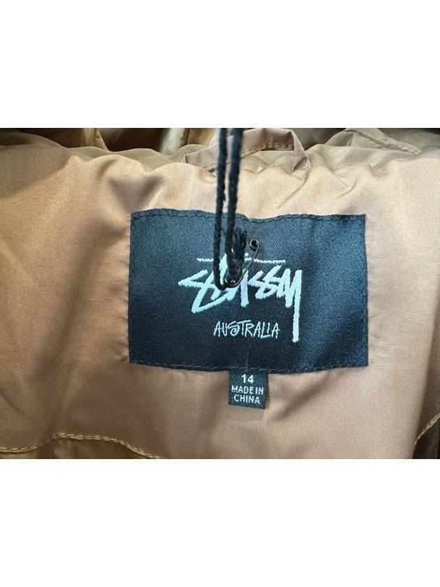 AU Australian Graffiti Hooded Pupa Padded Jacket ST126700 Coffee WOMENS AU14 XL - STUSSY - BALAAN 6