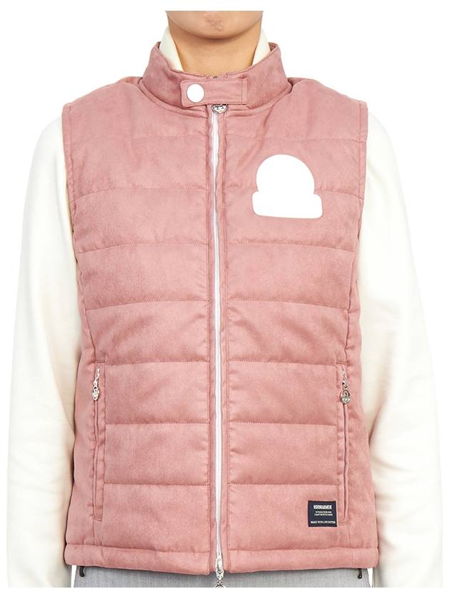 Women's Post Swedish Padded Vest Pink - HORN GARMENT - BALAAN 2