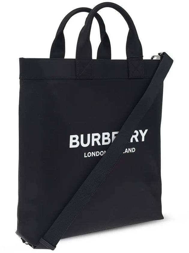 Logo Print Nylon Tote Bag Black - BURBERRY - BALAAN 3