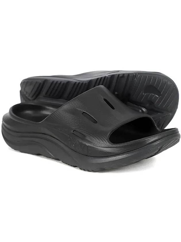 Ora Recovery Slide 3 Slippers Black - HOKA ONE ONE - BALAAN 3