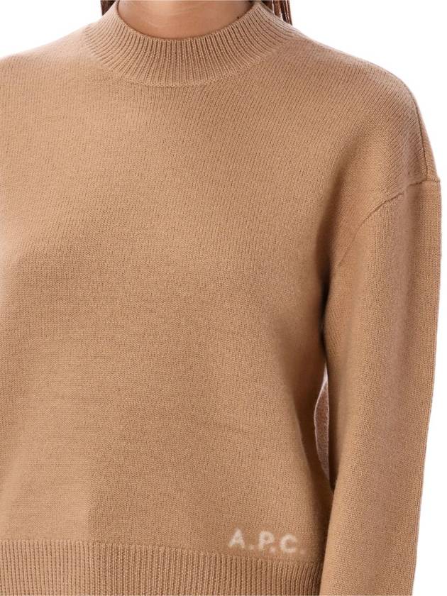 Esther Wool Knit Top Brown - A.P.C. - BALAAN 4