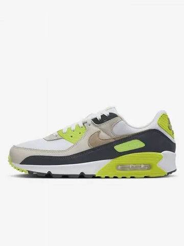 Air Max 90 Men s Sneakers White Cyber Dark Smoke Gray Khaki DM0029 107 699848 - NIKE - BALAAN 1