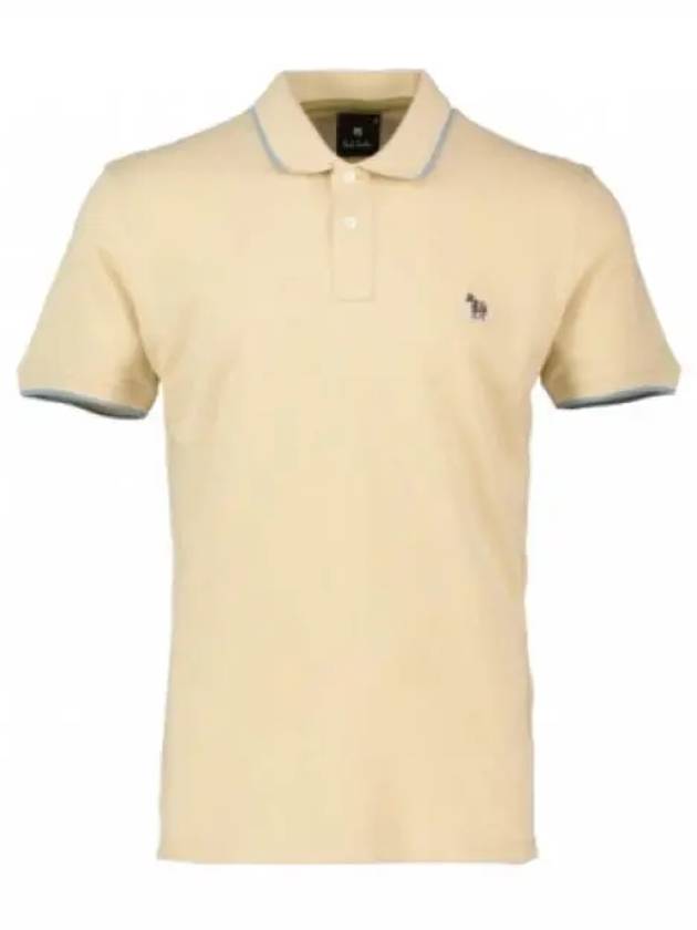 Zebra Logo Regular Fit Short Sleeve Polo Shirt Yellow - PAUL SMITH - BALAAN 2