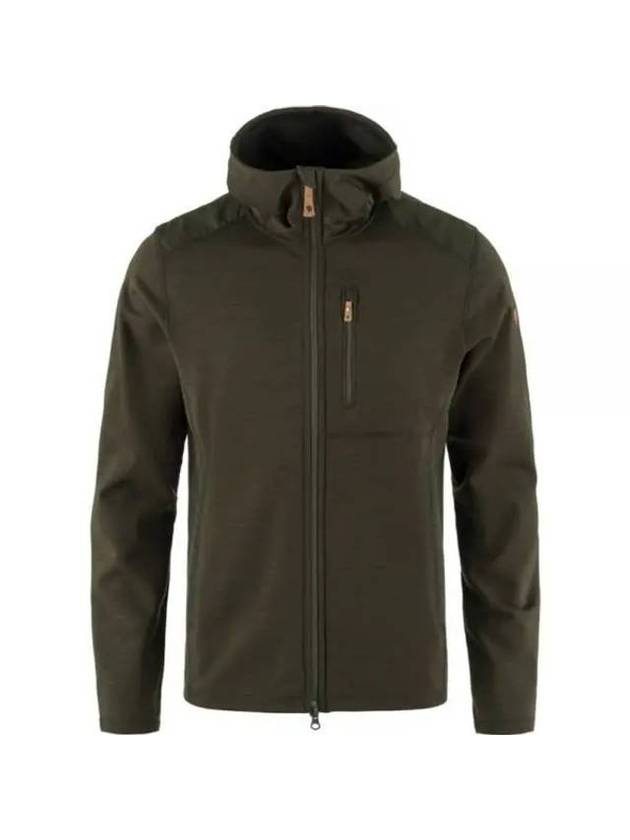 Men's Keb Fleece Hoodie Deep Forest - FJALL RAVEN - BALAAN 1