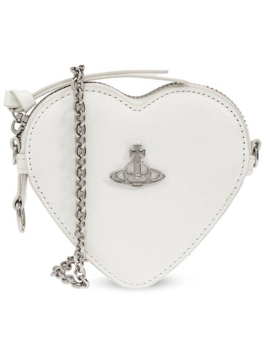 Vivienne Westwood Heart-shaped Shoulder Bag, Women's, White - VIVIENNE WESTWOOD - BALAAN 1