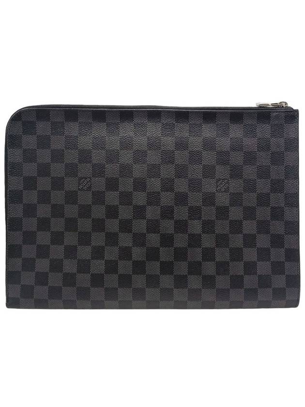 Women s N64437 Damier Graphite Pochette Jour GM Clutch Bag - LOUIS VUITTON - BALAAN 3