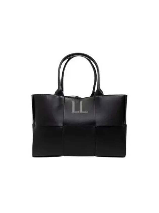 Arco Intrecciato Small Tote Bag Black - BOTTEGA VENETA - BALAAN 2