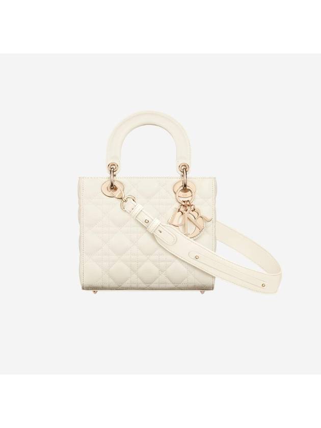 Lady My ABCDior Cannage Small Lambskin Tote Bag Latte - DIOR - BALAAN 1