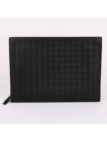 New Document Black Large Clutch Bag - BOTTEGA VENETA - BALAAN 1