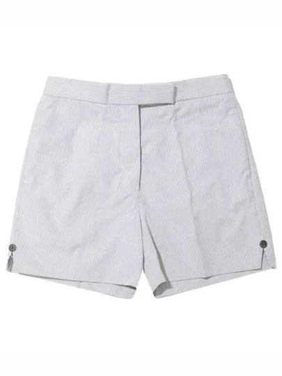 RWB Pinstripe Classic Backstrap Shorts Medium Grey - THOM BROWNE - BALAAN 2