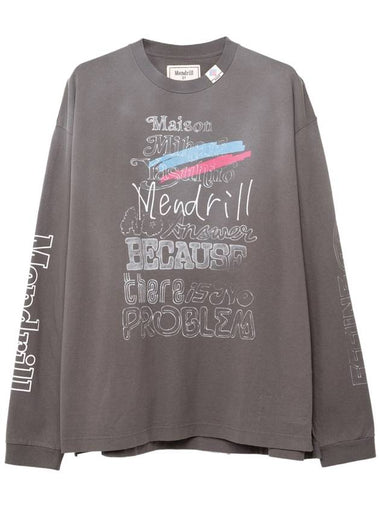 Scale Distressed Long Sleeve T-Shirt Black - MAISON MIHARA YASUHIRO - BALAAN 1