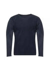 Pleated Long Sleeve T-Shirt Navy - ISSEY MIYAKE - BALAAN 2