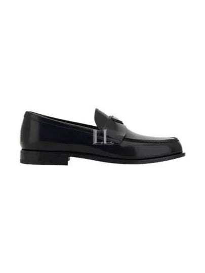 Brushed Leather Loafers Brown - PRADA - BALAAN 2