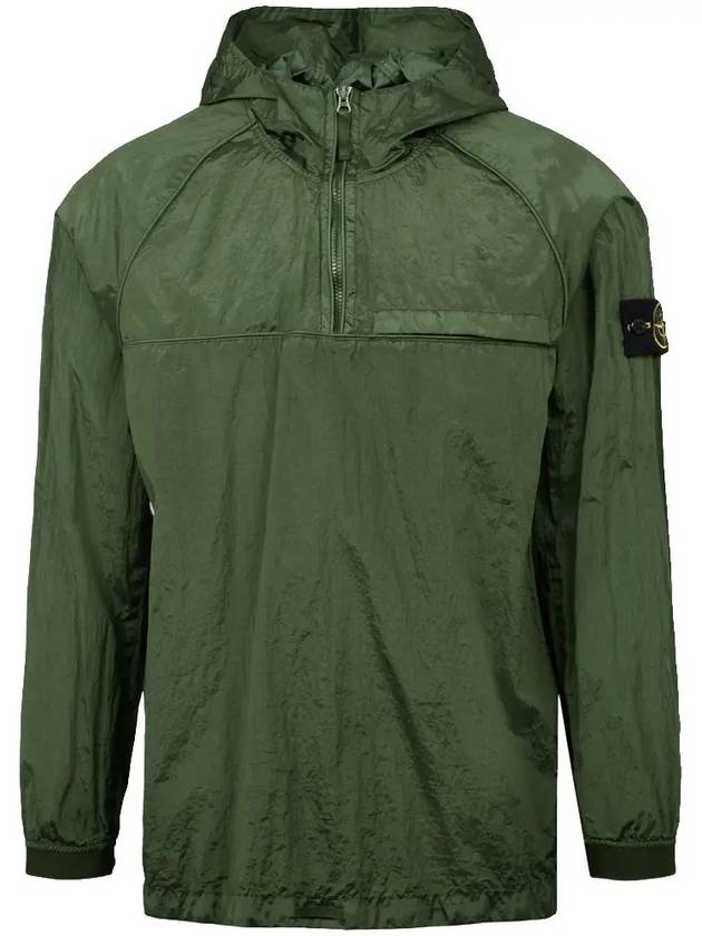 Men's Waffen Patch Metal Nylon Anorak Olive - STONE ISLAND - BALAAN 3