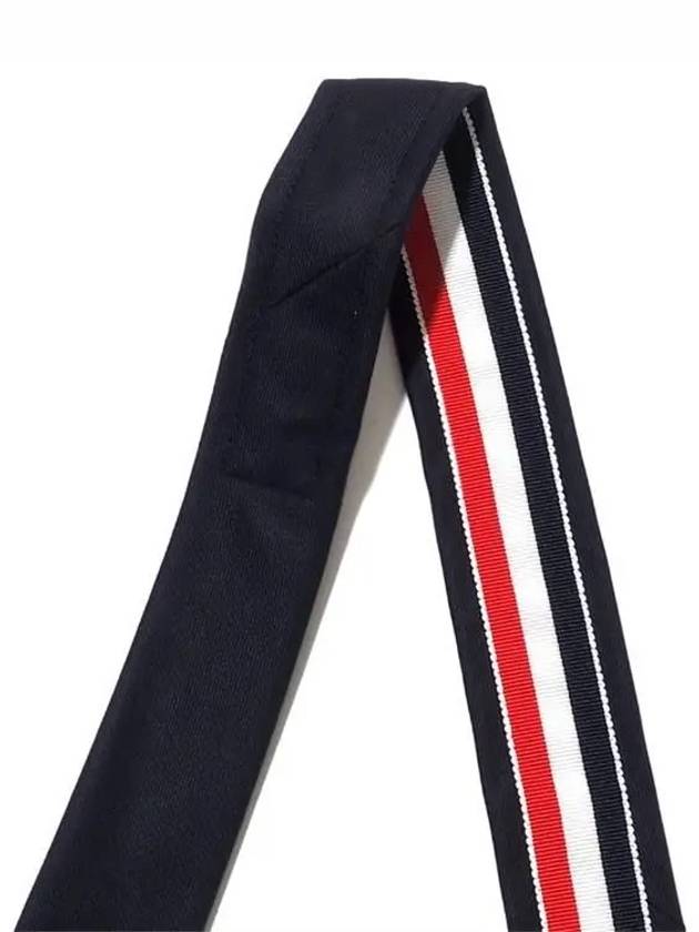 Three Stripes Classic RWB Selvedge Super 120 Count Wool Tie Navy - THOM BROWNE - BALAAN 6