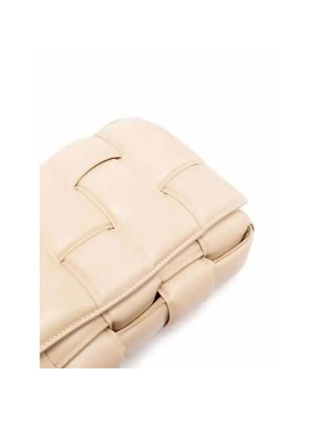 Gold Padded Cassette Cross Bag Porridge - BOTTEGA VENETA - BALAAN 3