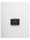 Saffiano Leather Card Wallet Black - PRADA - BALAAN 2