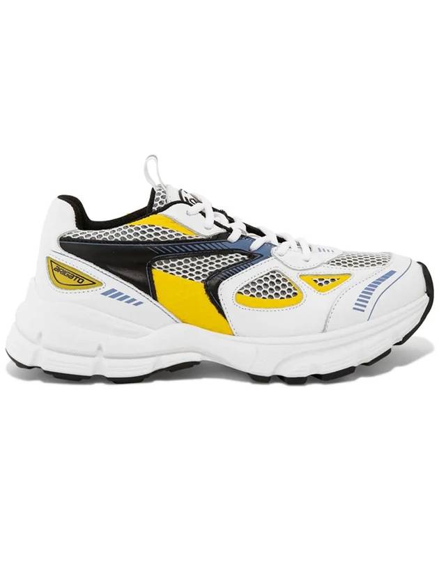 Marathon Runner Low Top Sneakers White Yellow - AXEL ARIGATO - BALAAN 4