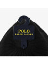 Polo Bear Cable Knit Wool Beanie Black - POLO RALPH LAUREN - BALAAN 4