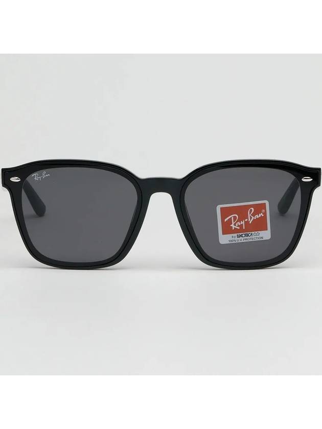 Geometric Frame Sunglasses Black - RAY-BAN - BALAAN 4