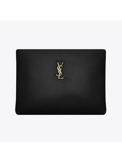 Large Calypso Zipped Clutch Bag Black - SAINT LAURENT - BALAAN 2