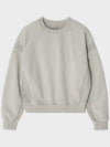 Paneled Cropped Sweatshirt Light Mint - NOIRER FOR WOMEN - BALAAN 3