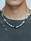 Native American Shell Turquoise Bead Necklace - KND - BALAAN 1