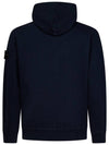 Wappen Patch Cotton Fleece Zip Up Hoodie Navy - STONE ISLAND - BALAAN 3