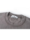 Wappen Patch Garment Dyed Sweatshirt Grey - STONE ISLAND - BALAAN 4