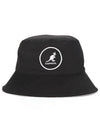 Logo Cotton Bucket Hat Black - KANGOL - BALAAN 3