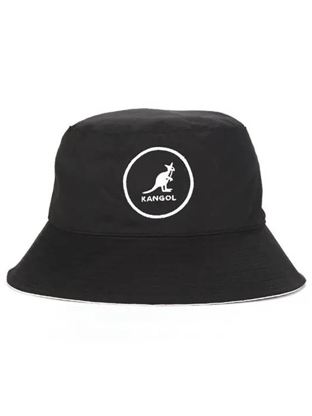 Logo Cotton Bucket Hat Black - KANGOL - BALAAN 3