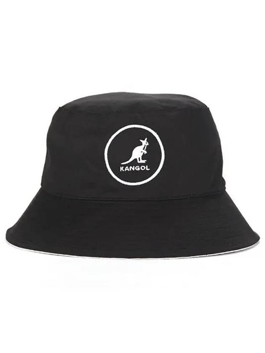 Logo Cotton Bucket Hat Black - KANGOL - BALAAN 2