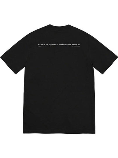 Warning T shirt Black Supreme Tee - SUPREME - BALAAN 2