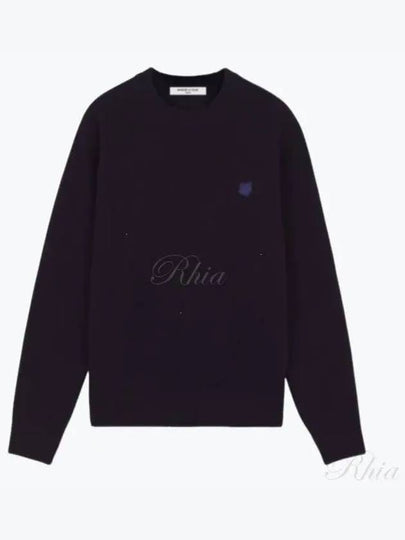 Fox Head Knit Top Navy - MAISON KITSUNE - BALAAN 2