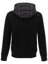 Quilted Wool Cardigan Black - MONCLER - BALAAN 3