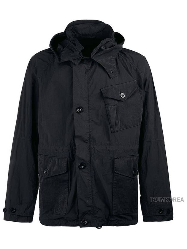 Mid-Layer Hooded Jacket Black - TEN C - BALAAN 2